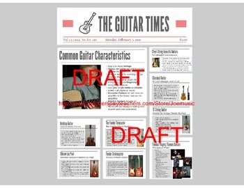 Preview of Guitar Powerpoint/ Prezi: Types of Guitars (Electric and Acoustic)