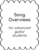 Guitar: Song Overviews for Keys, Chords and Scales (Beginn