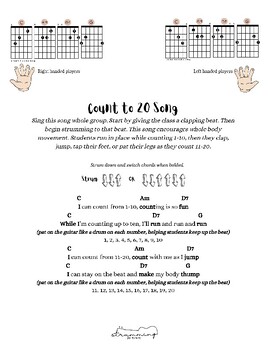 Preview of Guitar (Standard Tuning) Counting 1-20 then 21-100 Songs