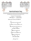 Guitar (Standard Tuning) Question Words Song
