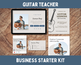 Guitar Teacher Business Starter Kit: Website, Flyers, Busi