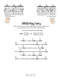 Guitar (Standard Tuning) 100th Day of School song/chant wi