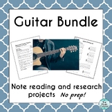 Guitar supplemental activities for teaching class guitar o