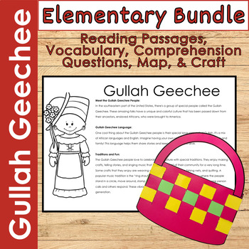 Preview of Gullah Geechee Elementary Bundle - Black History Month Activity