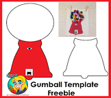 Gum Ball Craft Template Freebie
