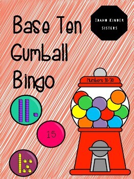 Preview of Gumball Addition, Subtraction and Base ten Bingo Bundle