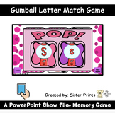 Gumball Letter Match Game