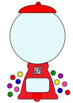 BLANK Task Cards Template and Student Sheet Gumball Machine TPT