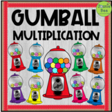 Gumball Multiplication Bulletin Board Activity Pack