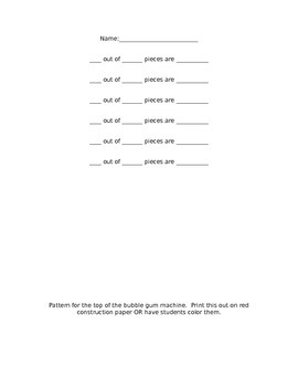 Gumball Template by Fabulous First Grade Friends | TpT