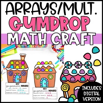 Preview of Christmas Arrays and Multiplication Craft | Gingerbread Math Craft