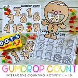 Gumdrop Counting - Interactive Christmas Counting Activiti