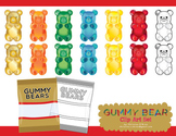 Gummy Bear Clip Art / Food Clip Art Set