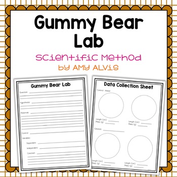 Preview of Gummy Bear Lab Scientific Method