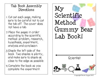 Preview of Gummy Bear Lab Tab Book