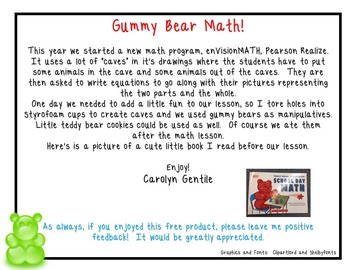 Gummy Bear Math Song