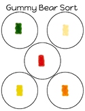 Gummy Bear PreK Kindergarten Sorting Math Activity