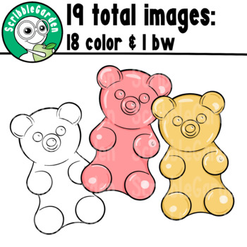 Gummy Bears Counters ClipArt by ScribbleGarden