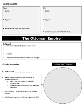 Gunpowder Empires Guided Student Notes by History to the Point TPT