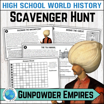 Preview of Gunpowder Empires Scavenger Hunt Activity for High School World History