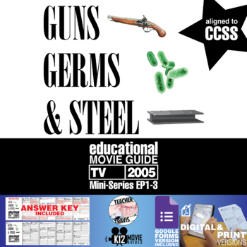 Preview of Guns, Germs and Steel Movie Documentary Guide | Questions | Google Forms (2005)