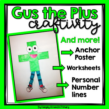 Preview of Math Craft for Addition | Gus the Plus