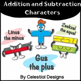 Gus the Plus, Linus the Minus, Zeequal the Equal Math Sent