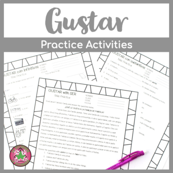 Preview of Gustar Practice Activities Packet