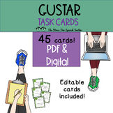Gustar Task Cards, 45 cards plus 3 editable cards!  Spanis