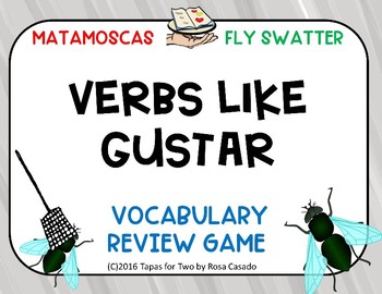Preview of Gustar Verbs like gustar Game