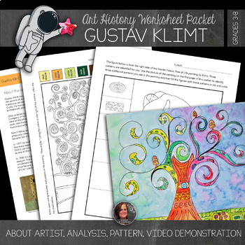 Preview of Gustav Klimt Art History Workbook and Activities - Tree of Life