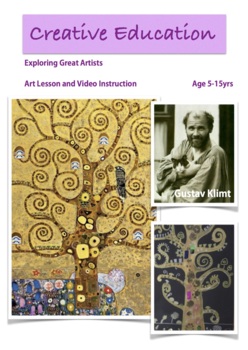 Preview of Gustav Klimt Art Lesson and Instruction Video