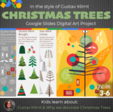 Gustav Klimt Christmas Tree Interactive Google Slides- Chr