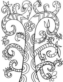 Preview of Gustav Klimt tree of life coloring page #2