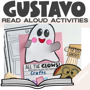 Preview of Gustavo The Shy Ghost Activities | Halloween Activities | Ghost Craft