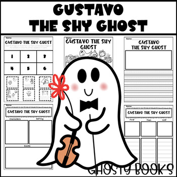 Preview of Gustavo The Shy Ghost Response Coloring Sequencing Activity