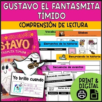 Preview of Gustavo The Shy Ghost in Spanish Activities