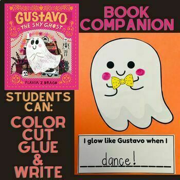 Preview of Gustavo the Shy Ghost Craft *Google Slides* *Art Project* Writing*