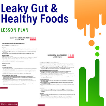 Preview of Gut Health Essentials: Leaky Gut & Healthy Foods Lesson Plan