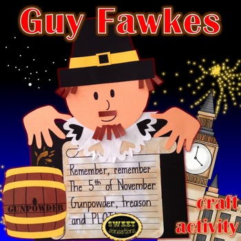 Preview of Guy Fawkes Craft Activity | Bonfire Night Craft