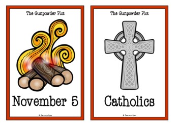 Preview of Guy Fawkes/Bonfire Night Picture Set/Flash Cards (The Gunpowder Plot)