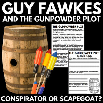 Preview of Guy Fawkes and the Gunpowder Plot | Bonfire Night | Activities | Questions