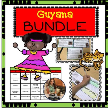 Preview of Guyana Bundle-Discovery Stations, Webquest, and MORE!