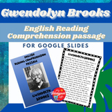 Gwendolyn Brooks - English Biography Activity Google Slide