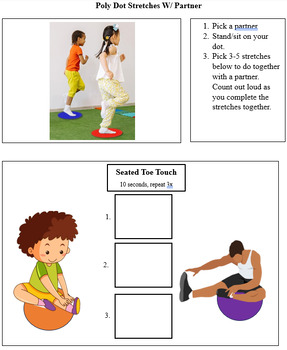 Preview of Gym Class Poly Spot Activities- SPED Adaptive