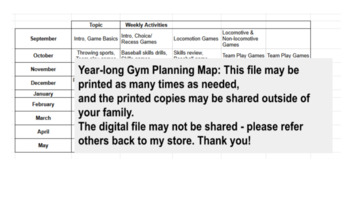 Preview of Gym Planning Map