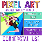 Gymnast Commercial Use Pixel Art Activity Templates for Go