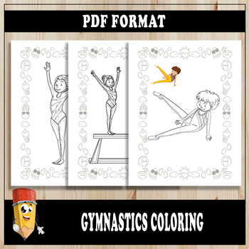 Gymnastics Coloring Pages for Kids, Girls, Boys, Teens Birthday