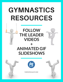 Preview of Gymnastics Follow the Leader GIFs & Videos for PE - Jumps, Travels & Balances