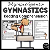 Gymnastics Reading Comprehension Informational Worksheet O